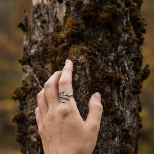 Cedar Branch Ring, Botanical Jewelry