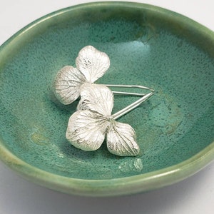 Hydrangea Flower earrings in Sterling Silver for women, Brelokz image 3