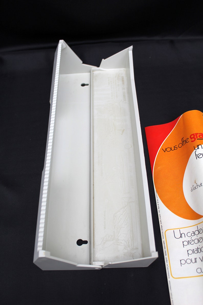 Vintage midcentury aluminum foil dispenser plastic albal Etsy