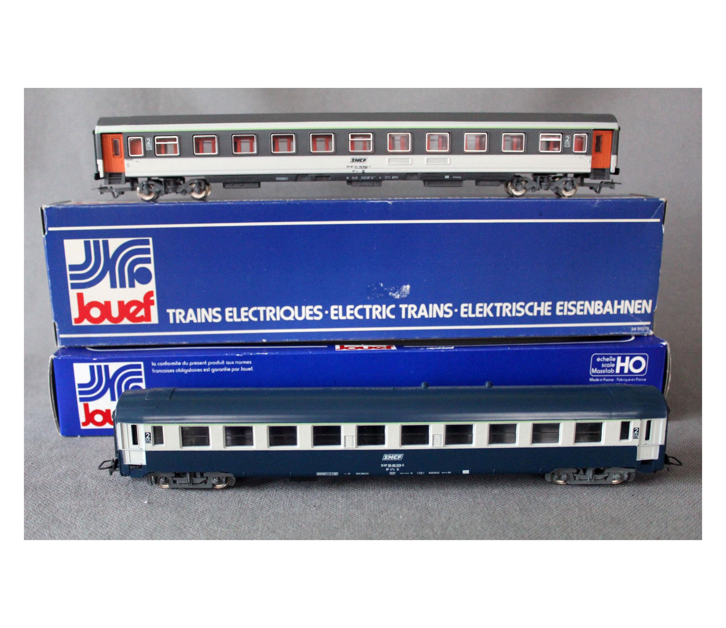 Vintage 1980 and 1981 Jouef Electric Train Model, Scale HO, French