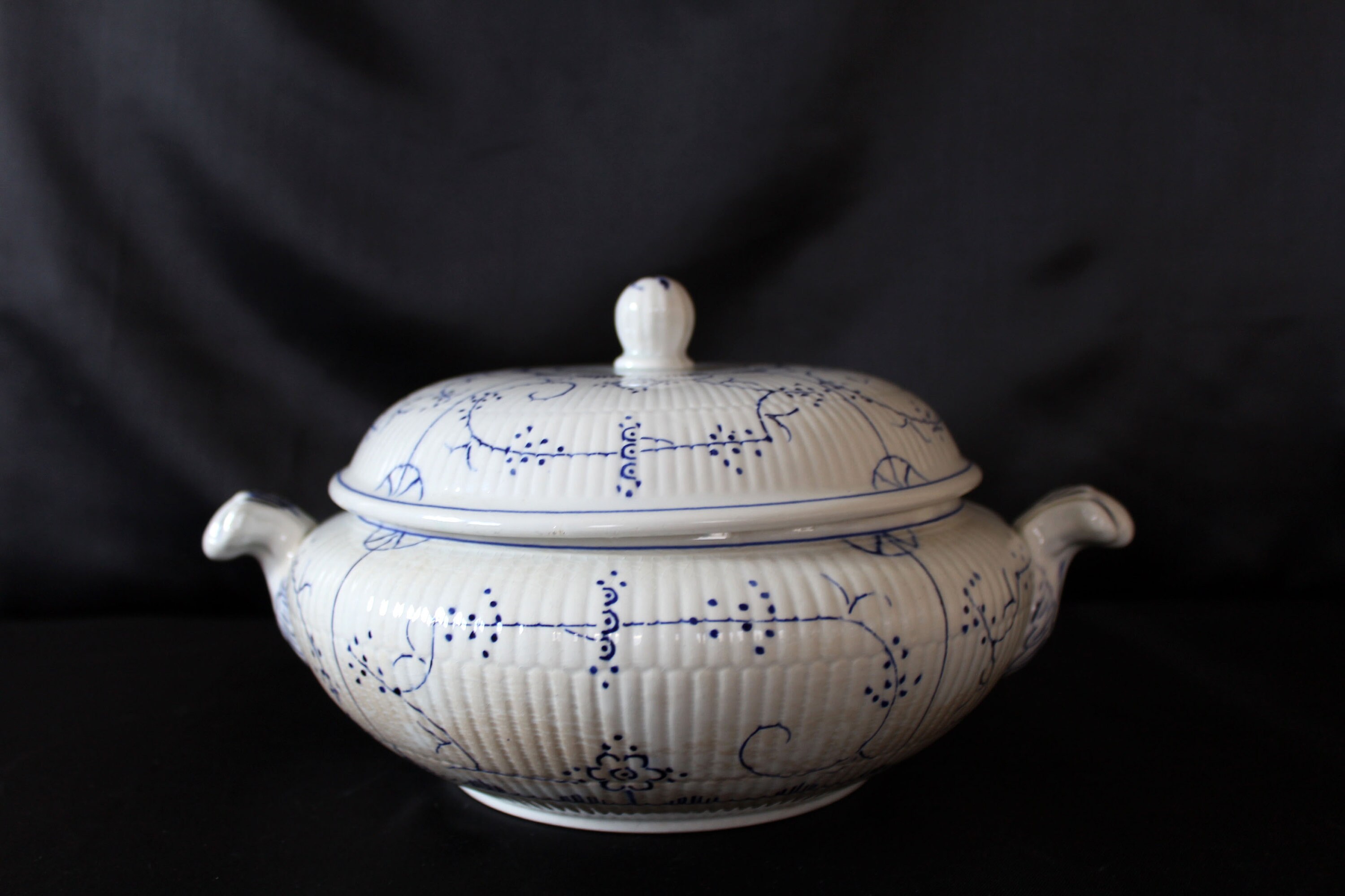 Antique Vintage ceramic vegetable bowl tureen serving bowl Etsy