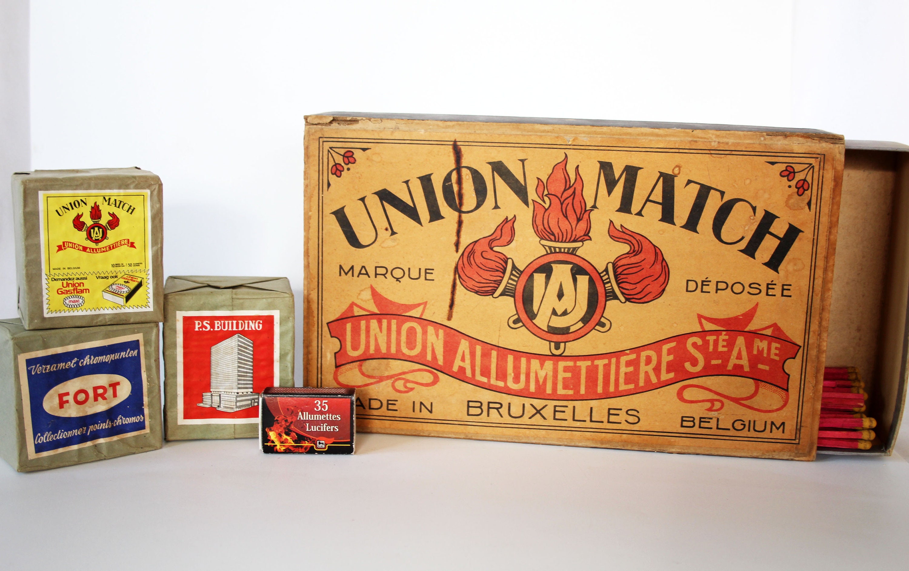 Think Big Giant Matches and Matchbox For Sale at 1stDibs