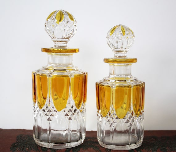 Art Deco 2 piece perfume bottle set, Val Saint La… - image 1