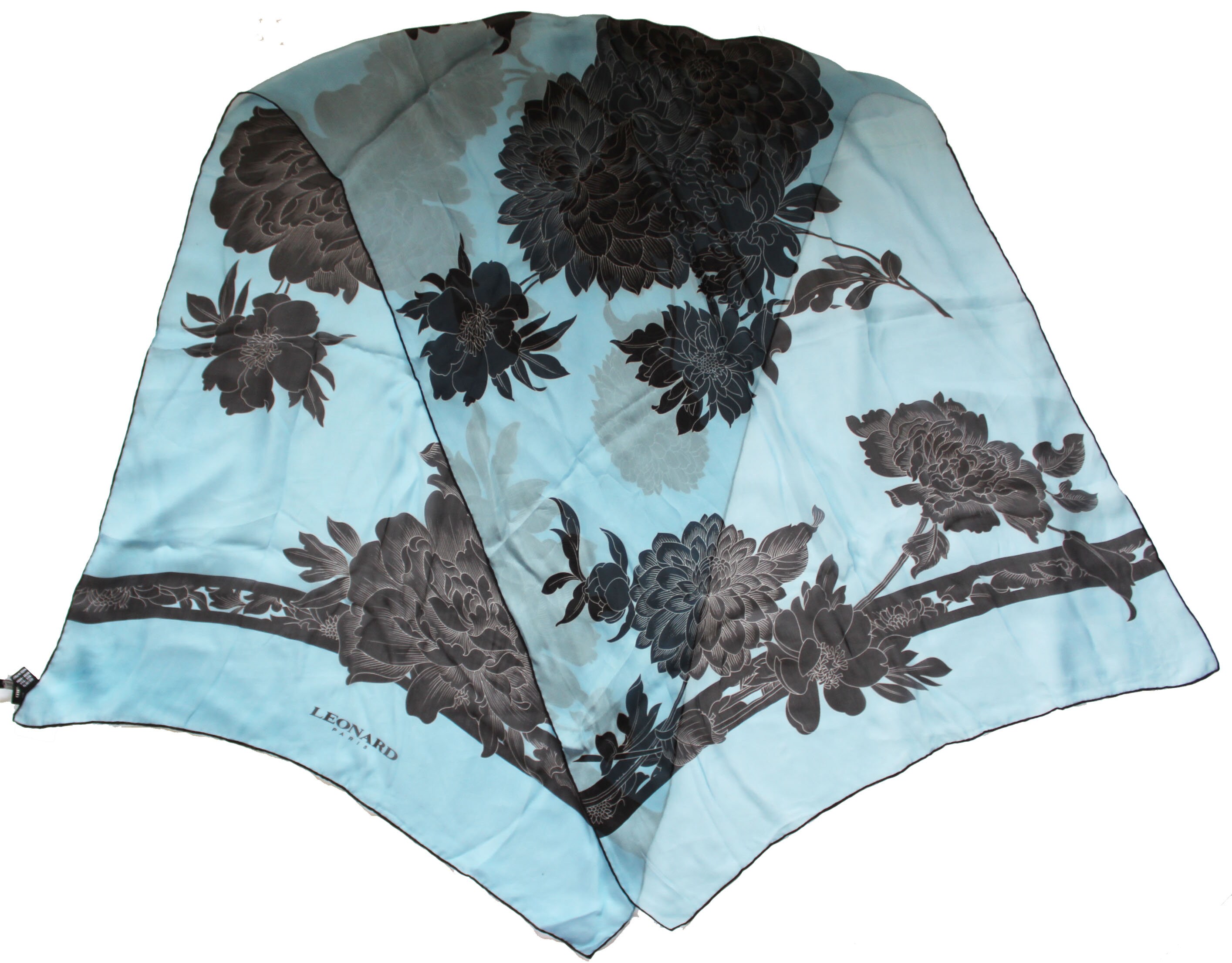 価格は安く silk 100% Paris Leonard scarf, wrap foulard rectangle 小物