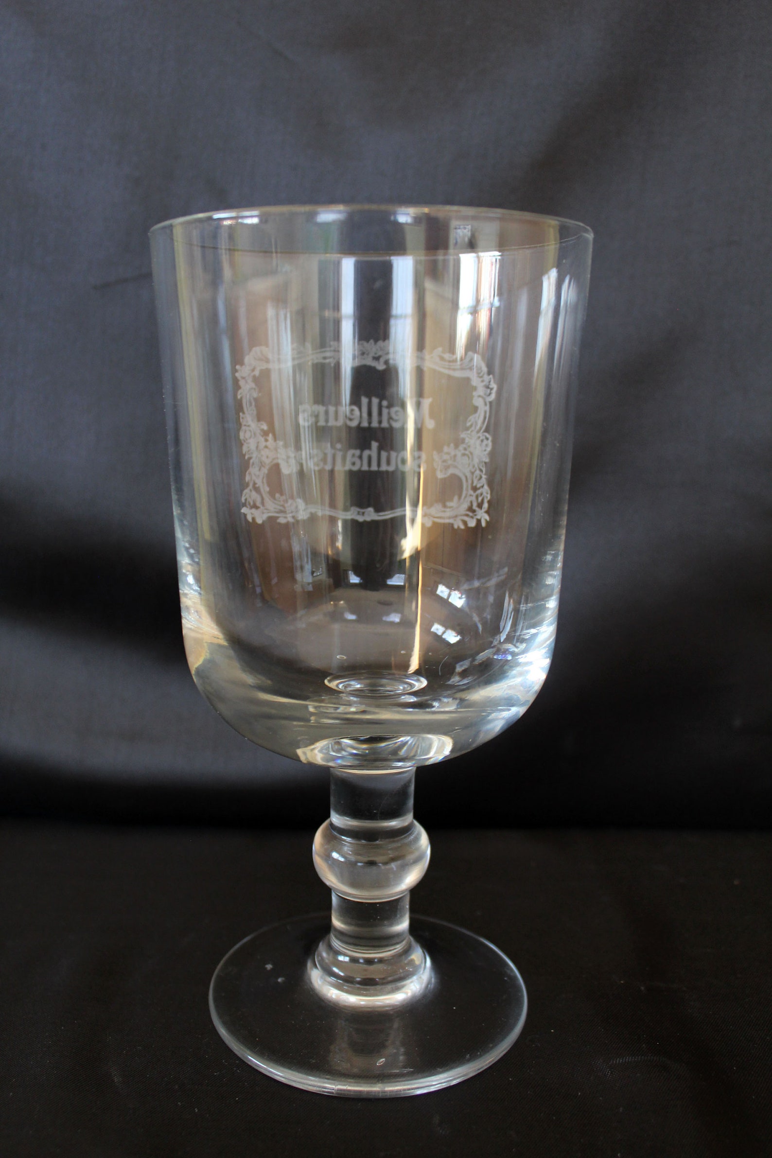 Large Vintage Drinking Glass Chalice Glass Chalice Cup Etsy