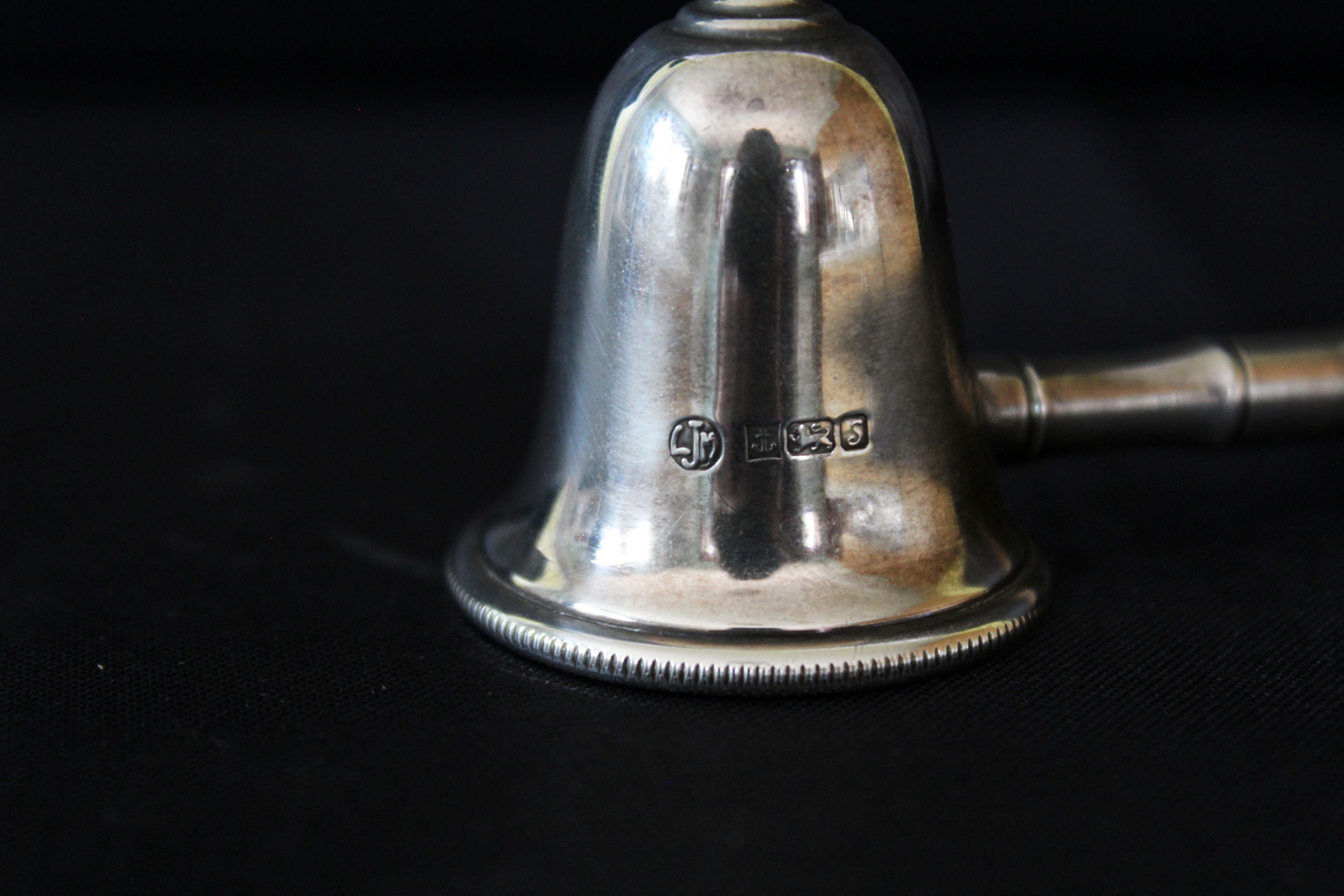 Vintage silver and wood candle snuffer Hallmarked British Etsy