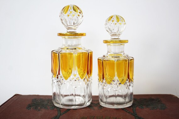 Art Deco 2 piece perfume bottle set, Val Saint La… - image 3