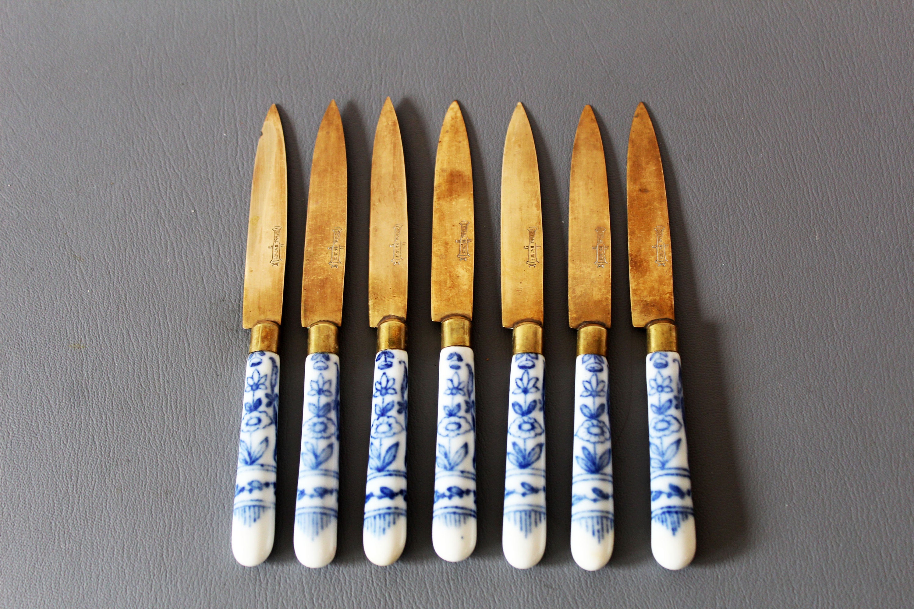 Antique Uchatius Bronce Fruit Knives - Ruby Lane