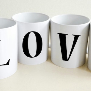 Monograma Canecas AMOR | Caneca do amor | Presente para mamãe | Presente de esposa | Presente personalizado para ela | Presente para Mulheres | Presente para namorado | caneca de café | Caneca de chá
