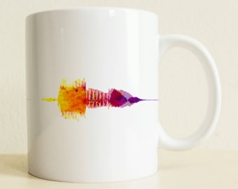 Music Lover Coffee Mug | Colorful Customizable Mug | Unique Christmas Gift | Gift for Her | Gift for Him | Romantic College Student Gift
