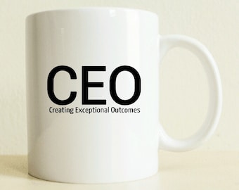 Große Kaffeebecher | CEO Becher | Unternehmer-Geschenk | Beste Freundgeschenk | Geschenk für sie | Inspirierende Geschenk | Motivations-Geschenk | Geschenk für den Chef