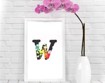 Wall Art Instant Download | Printable Design |  Letter Art Gift | Custom Printable Art | Digital Downloads |  Wall Art Print | Room Decor