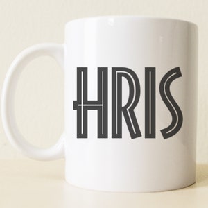 Taza de nombre personalizada / taza personalizable / regalo personalizado / regalo del estudiante universitario / taza con declaraciones / regalo del novio / regalo del día del padre