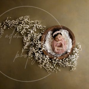 Newborn Digital Backdrop Floral Babies Breathe, Garden Newborn Digital Background, Newborn Photography Painterly, Green Garden Backdrop