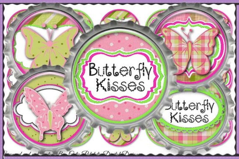 Butterfly Kisses 374 Butterflies INSTANT DIGITAL DOWNLOAD Etsy