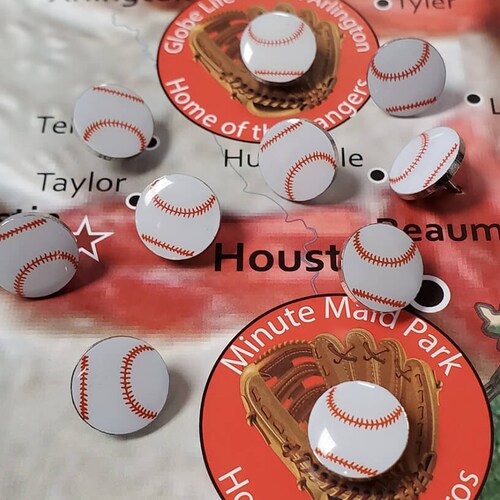 Baseball Novelty Pins Custom Baseball Pins Bulletin Board Etsy