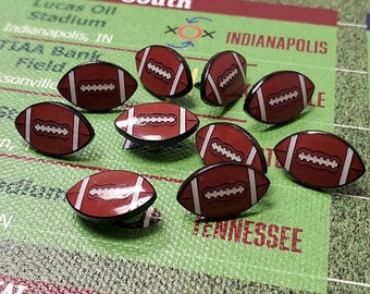 Football Pins - Specialty Football Pins - Bulletin Board Pins - Football Shaped Tacks! - Football Push Pins - Football Map Pins