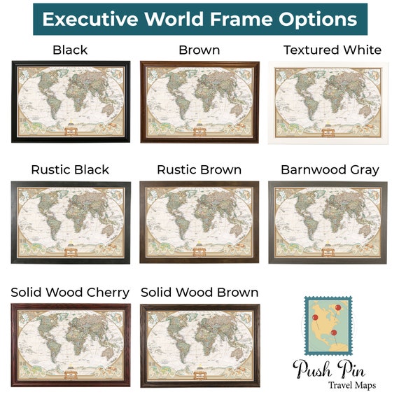  Executive World Map Rollerball Pen : Office Products
