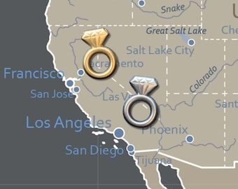 Engagement Ring Push Pins