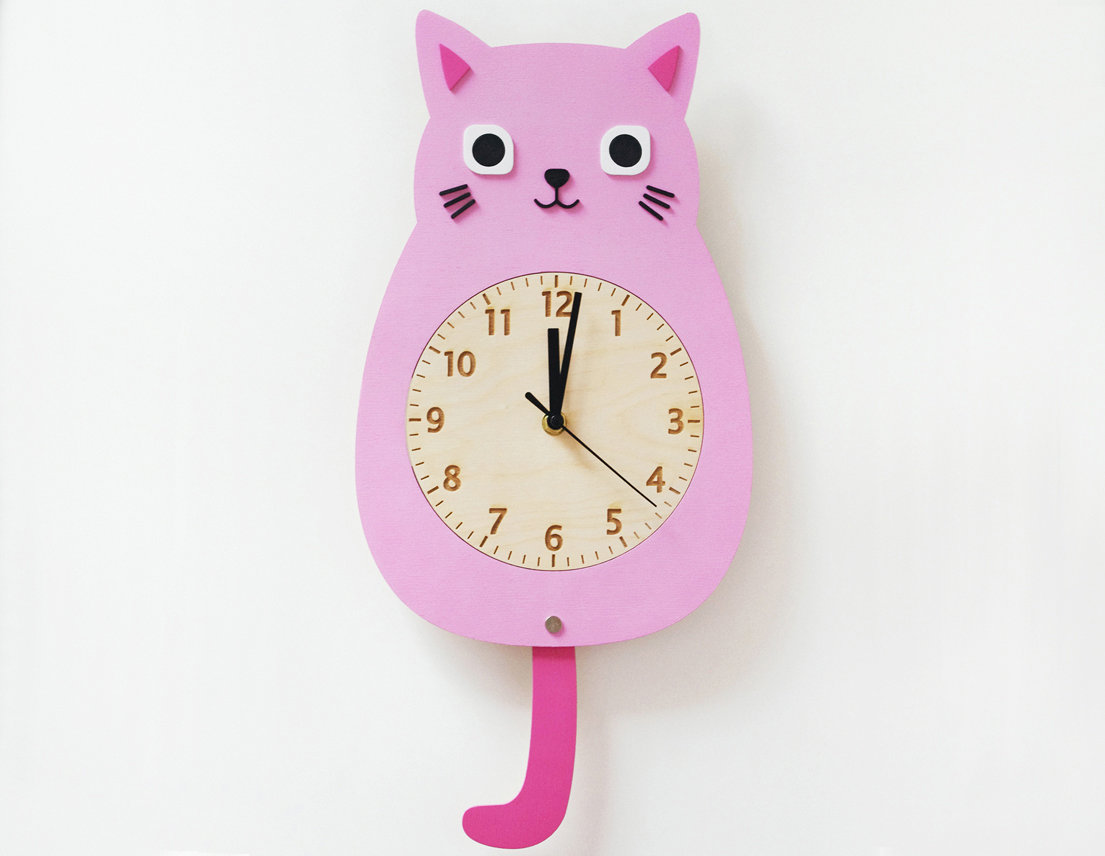 Cat Pendulum Clock - Etsy