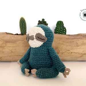 AMIGURUMI YOGA SLOTH - Pdf Pattern Instant Download