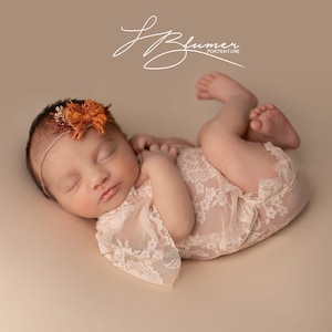 Newborn Lace Romper: Vintage Style Photography Prop
