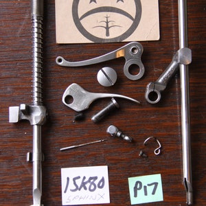 Singer Sewing Machine Set Of Presser / Needle Bars / Head Parts From A 15k80 - Polished / Restored - Lot P17
