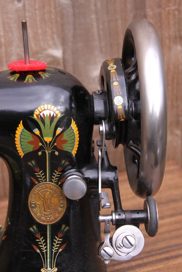 Vintage Singer Sewing Machine Light Painting Photography Etsy