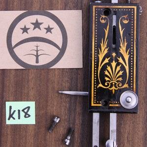 Singer 12k New Family Fiddlebase Sewing Machine Complete Face Plate & Bars + Bolts - Nice Condition!!! - Lot K18