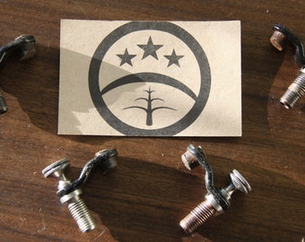 Singer Sewing Machine Bed Retention Catch From A Bentwood Case Base - Solid Condition