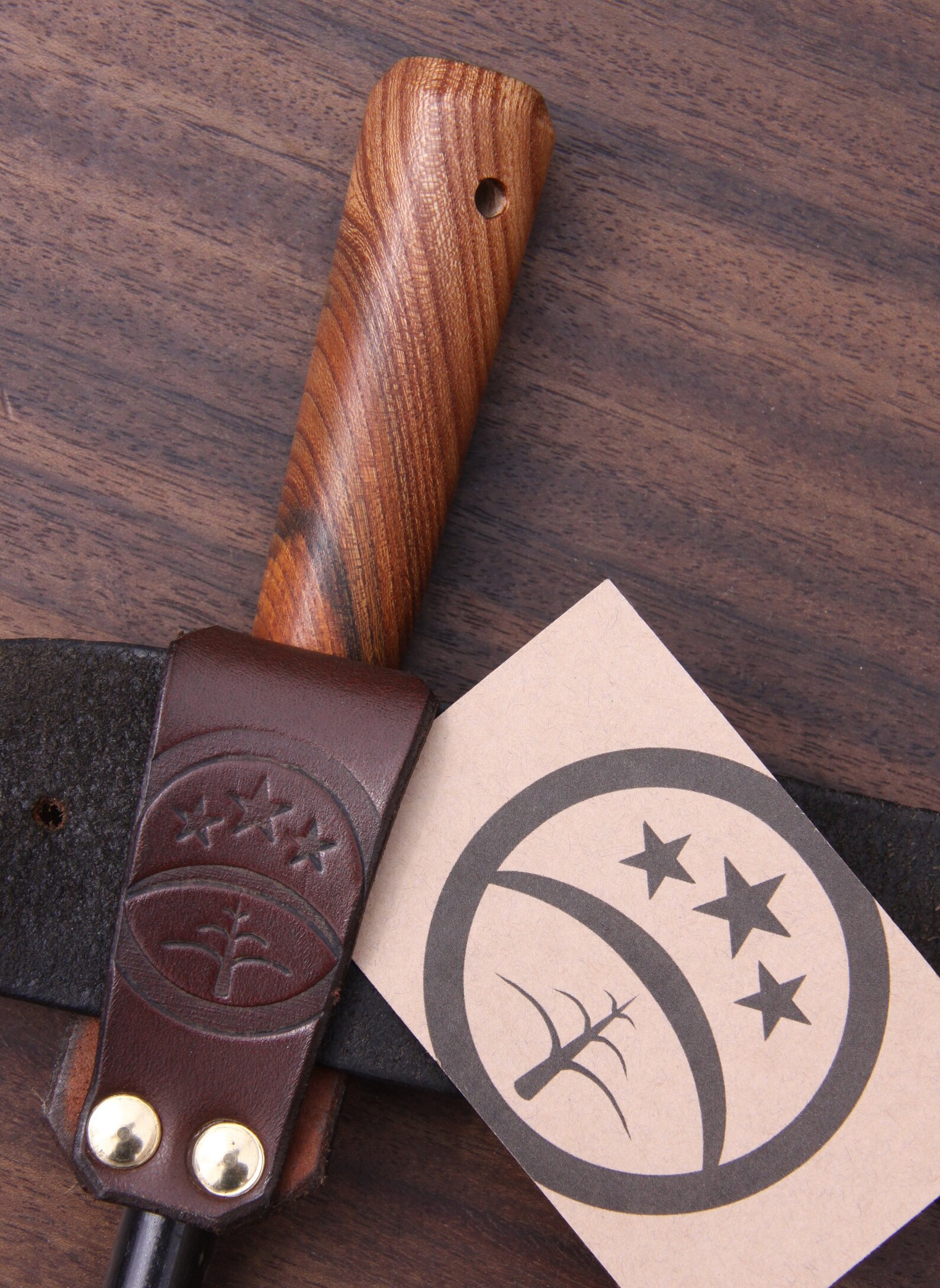 Leather Firesteel / Ferro Rod Holder for 1/2inch Rods Neck and Belt