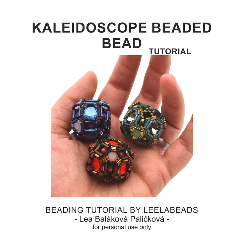 Kaleidoscope Beaded Bead PDF beading pattern Instant Etsy