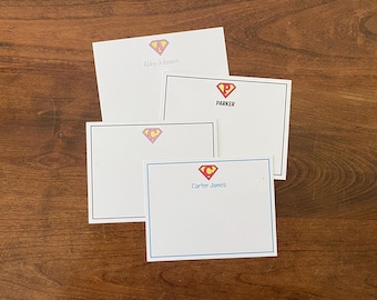 Super Hero Stationery + Thank you Note Cards (multiple styles) - full service printing