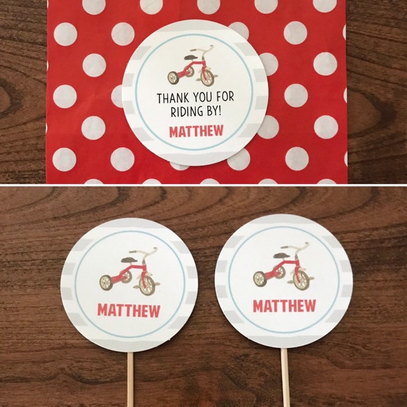 TRICYCLE BIKE Bunting // Birthday Baby Shower Gender Etsy