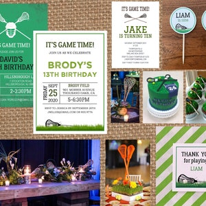 LACROSSE + LAX + SPORTS // Birthday + Baby Shower + Team + Season End Party + Graduation // Full Service Printing + Coordinating Items