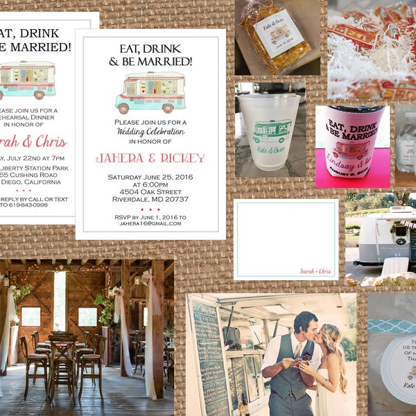 Food Truck Wedding Shower Etsy