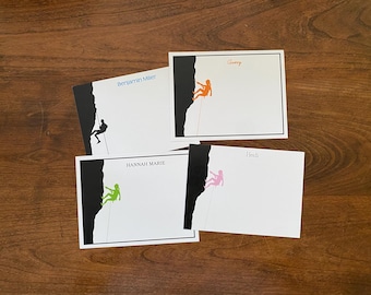 ROCK CLIMBING Stationery // Multiple Styles & Colors // Rock Jock + Mountain Climber + Scaling + Mountaineering + Hillwalking + Hiking
