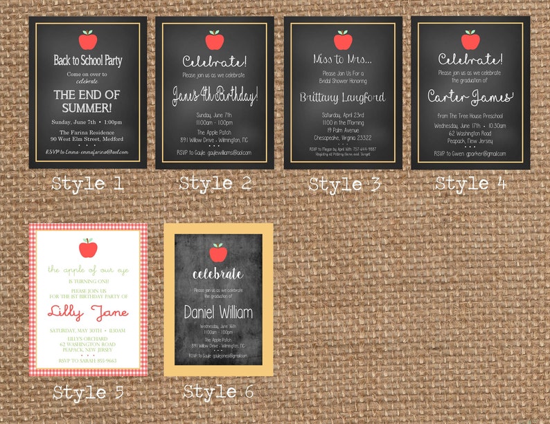 GRADUATION APPLE Back to School TEACHER // Birthday - Etsy