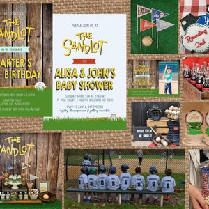 SANDLOT + BASEBALL + SPORTS + Vintage // Birthday + Baby Shower + Bridal Shower + Rehearsal Dinner + Wedding + Dog + Smalls + Great Bambino