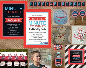 MiNUTE TO WiN IT + GAMES // Birthday + Baby Shower + Bridal Shower + Game Night + Game Show + Fundraiser + Adult