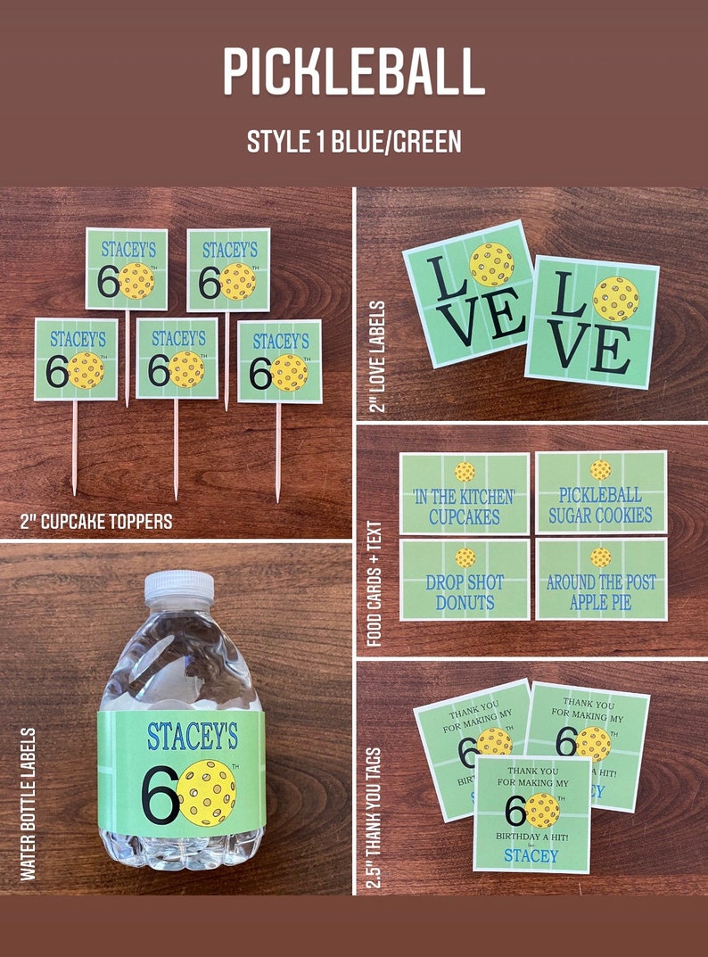 PICKLEBALL PICKLE SPORTS // Birthday Baby Shower Etsy