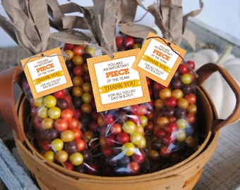 REESES &#39;Thank You to PIECES&#39; // 2&quot; Square Tag or label