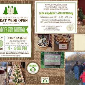 COMPASS // Camping + Hiking + The Great Outdoors + Birthday + Baby + Bridal Shower + Wedding + Scout + Trail + Direction + Mountains + Woods