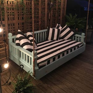 Twin size New Orleans Step Down  " Ridgidbuilt custom daybed swing,  Feel free to text or call with questions 256-463-9629
