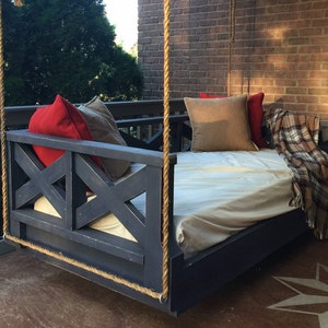 New Orleans Criss Cross Twin Size Bed Swing ,  hand crafted in USA. "Save 10% by pinning 3 items from my shop to your Pinterest ."