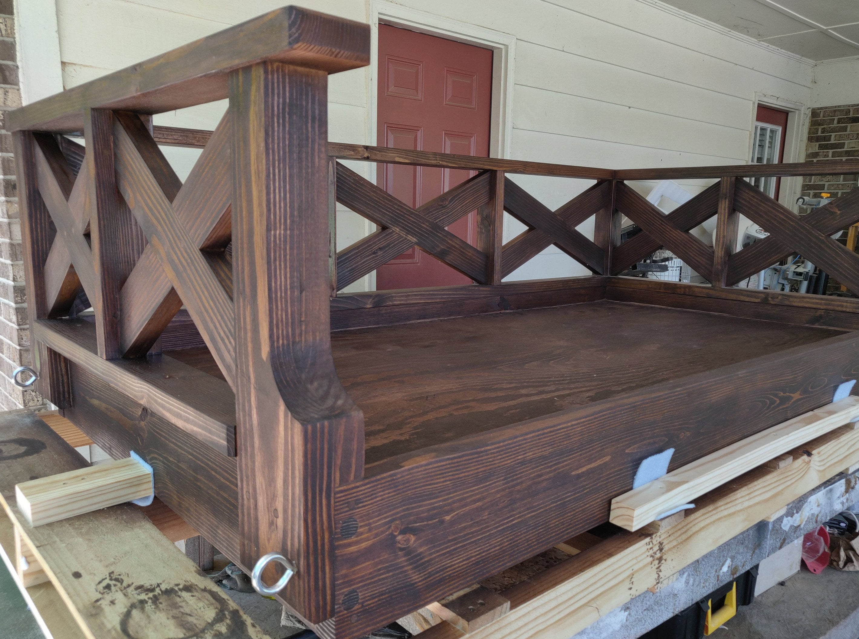 Columpios de cama construidos a medida columpio patio | Etsy