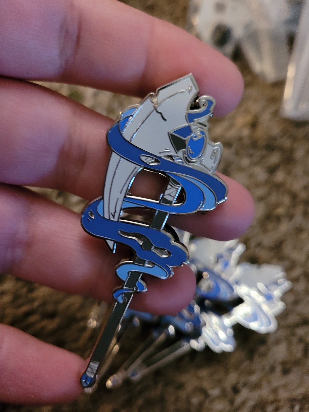 Axe of Wisps - Enamel Pin - Etsy