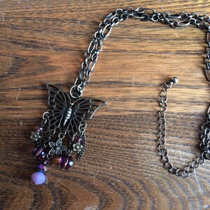 Bronze Butterfly Necklace