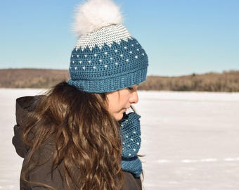 Everēst | Hat and crochet cowl | knit looked PATTERN #59