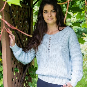 Blueberry Hill crochet sweater PATTERN by Mëlie image 8